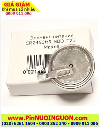 Maxell CR2450HR, Pin đồng hồ đo áp suất Lốp xe Maxell CR2450HR lithium 3V |TẠM HẾT HÀNG 